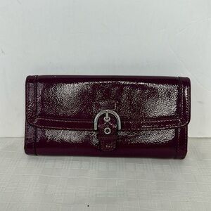 Coach Soho Buckle Slim Envelope Wallet F47785 PLUM